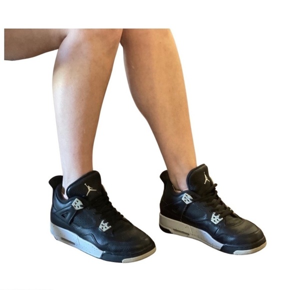 𝅺NIKE Air Jordan 4 Oreos 7Y - Picture 4 of 13